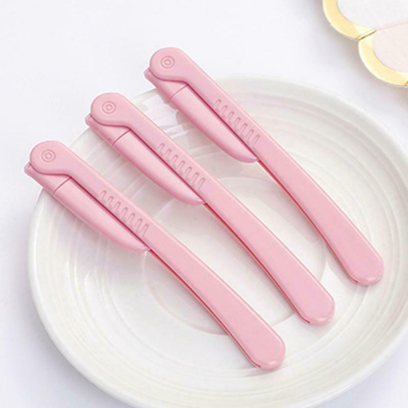 3pcs Stainless Steel Eyebrow Razor Facial Hair Remover Trimmer Grooming Shaver