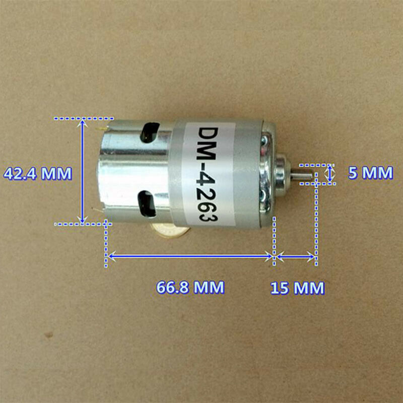 Mute 775 Motor DC 24-36V 6000RPM Low Speed Large Torque 5mm Shaft for DIY Parts
