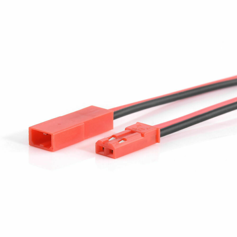 10 Pair 100mm JST Connector Plug Cable Line Male+Female for RC BEC Lipo Battery.
