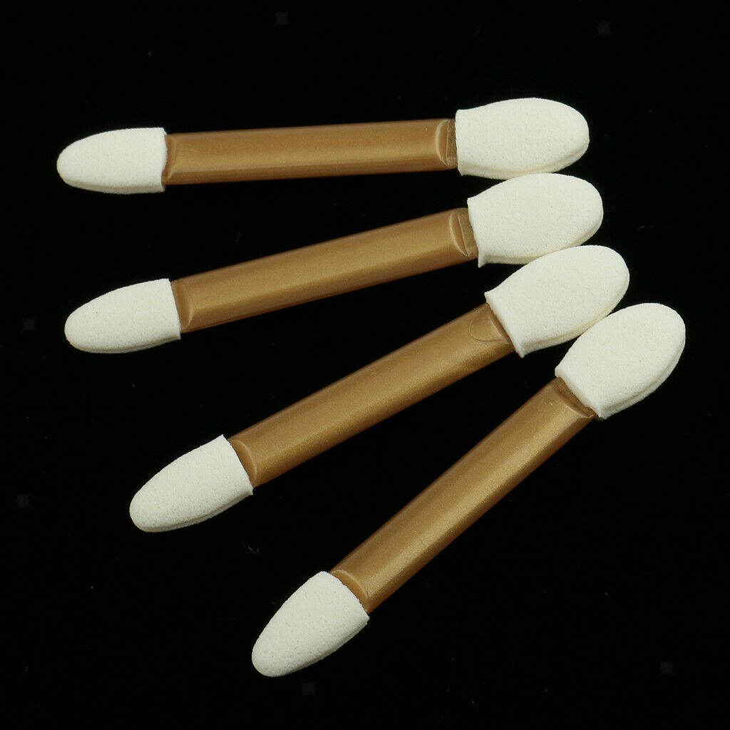 50x Disposable Eyelash Extension Micro Brush Swab+50x Sponge Makeup Brushes