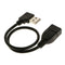 USB 2.0 Male to Female Right Angle Adapter Cable