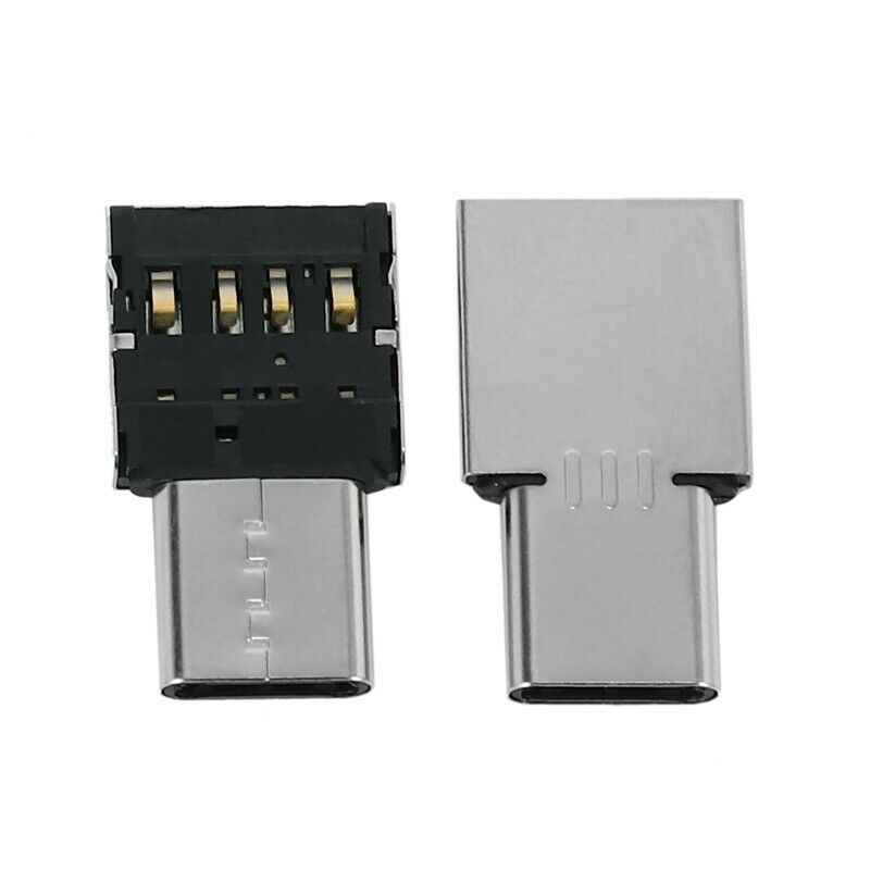 5pcs Ultra Mini Type-C USB-C to USB 2.0 OTG Adapter for Cell Phone Tablet & USH7