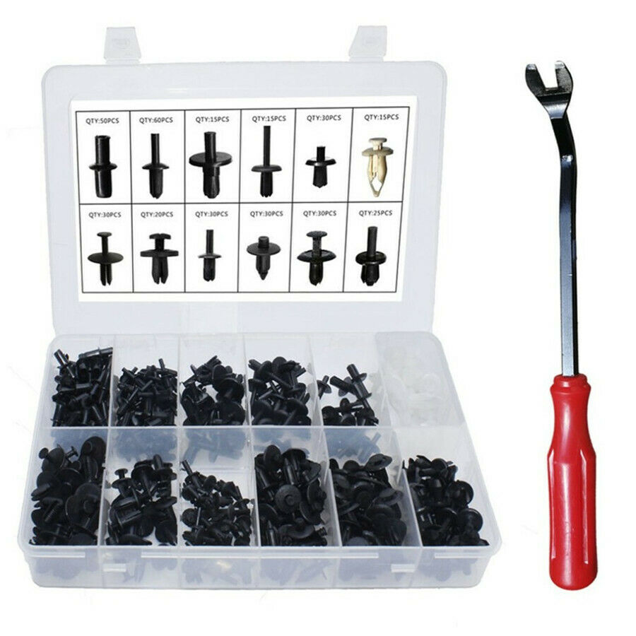 350Pcs nylon rivet fasteners Trim Moulding Clip Screwdriver Car Body Push Pin