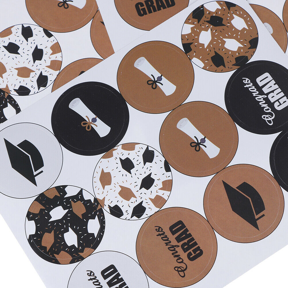 60pcs Graduation Sealing Stickers Paper Labels for DIY Gifts Packaging De.l8