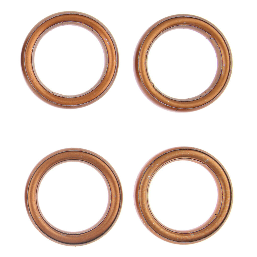 10x Brass Motorcycle Exhaust Pipe Gaskets For GY6 50cc 110cc 150cc Scooters