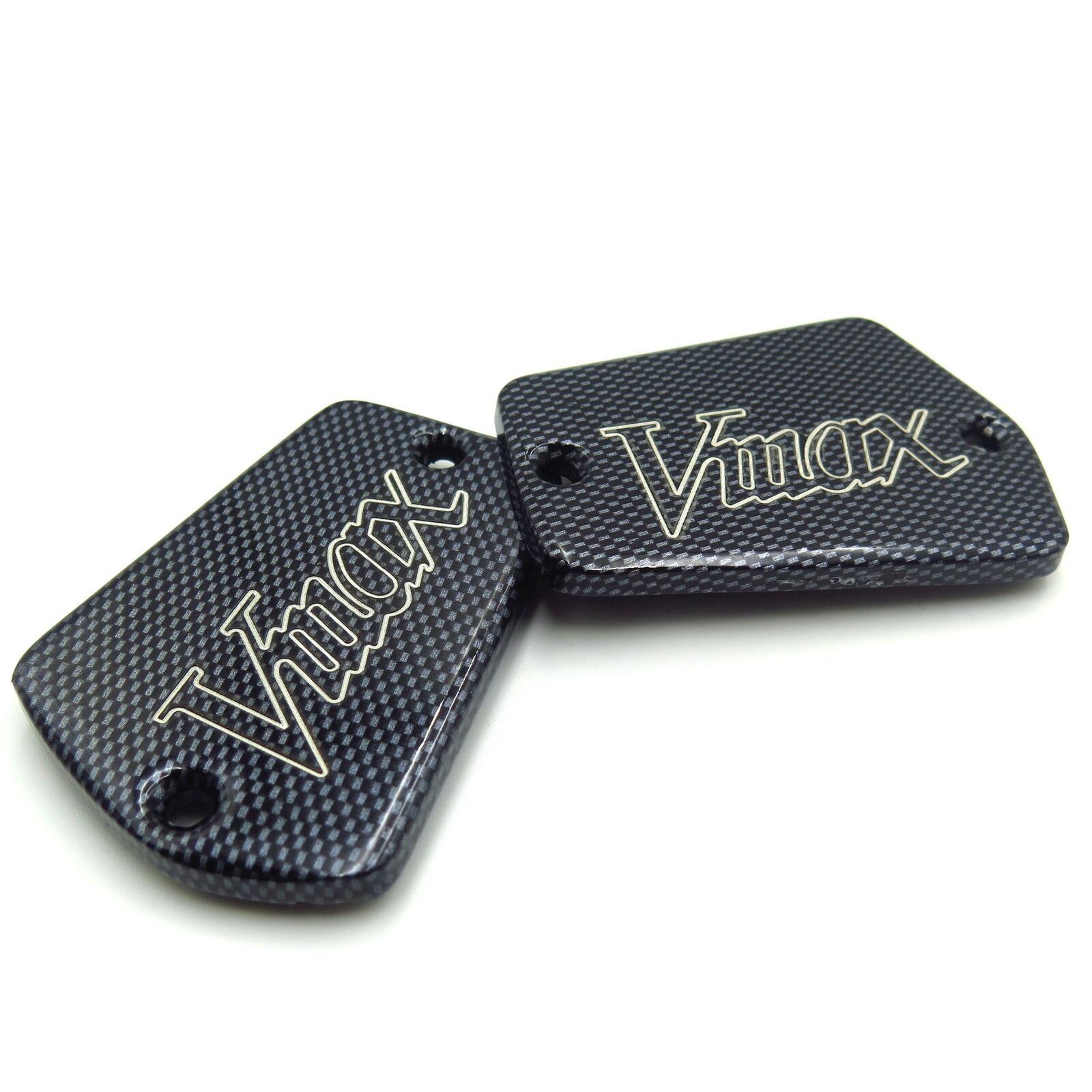 Carbon Motorcycle Fluid Reservoir Caps For Yamaha Vmax 1200 1985-2007