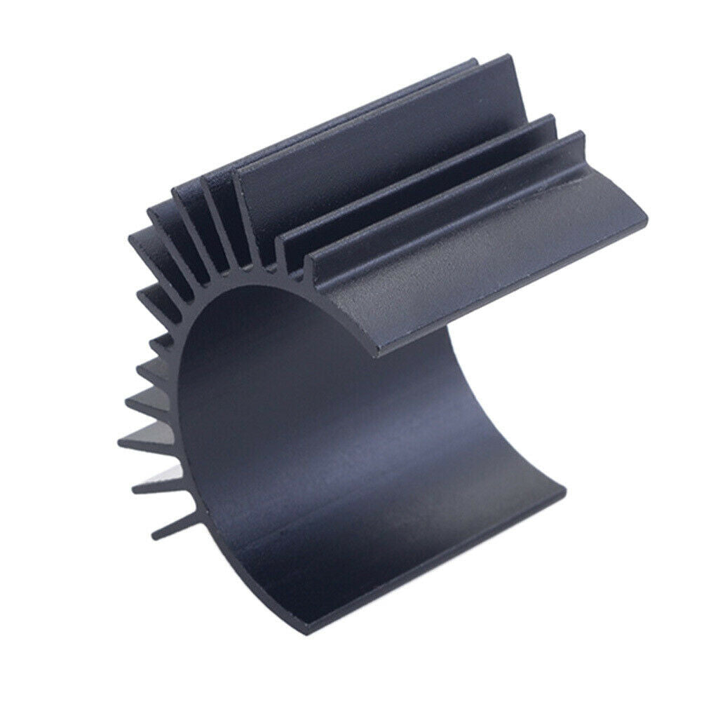 Black Alloy Heat Sink Heatsink Cooling Fins for 1/10 Car 540 550 3650 Size