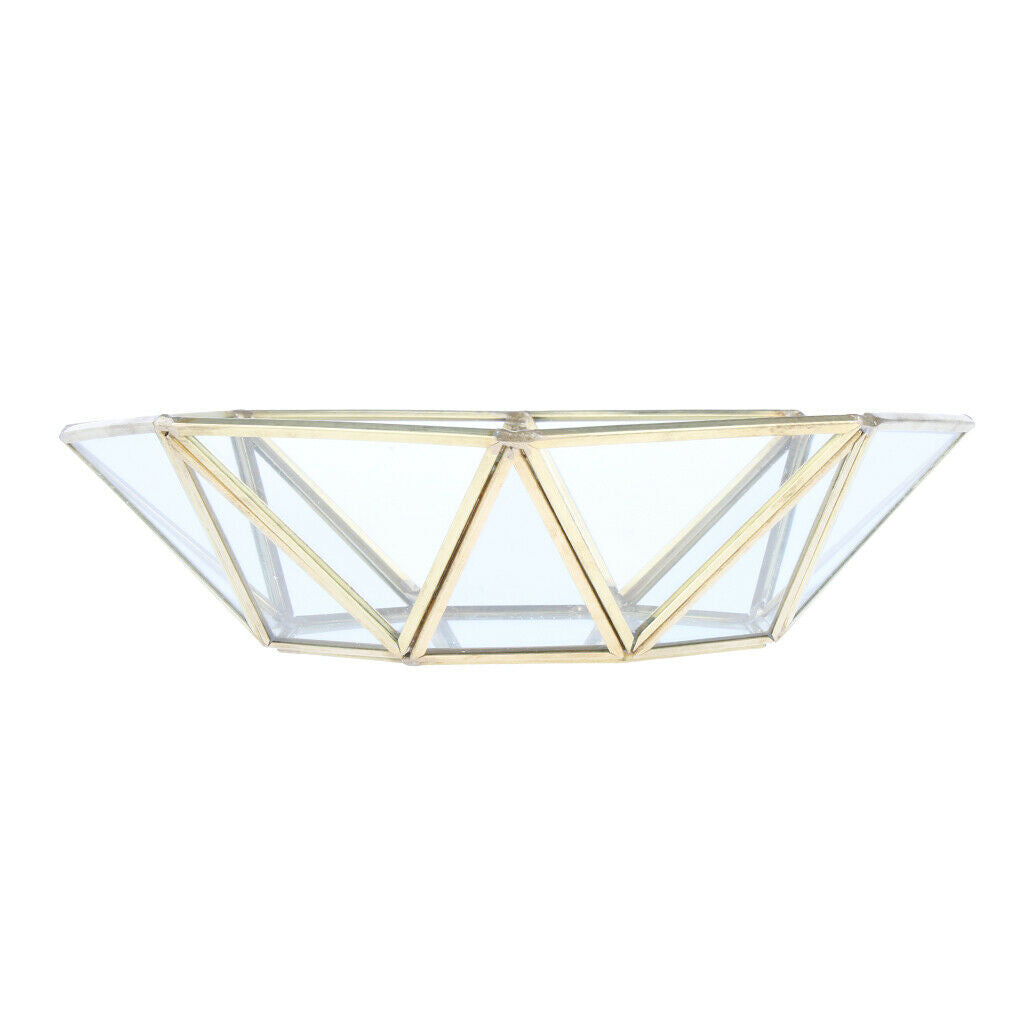 Glass Cosmetic Storage Box, Decorative Tray - Jewelry Display Storage Tray