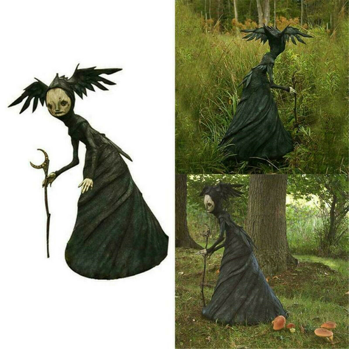 Halloween Light-Up Witches Ghost Outdoor Garden Decorations Horror Props Creepy