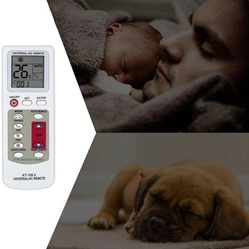 1pc KT-109II Air Conditioner A/C Remote Control Remote Controller with Base