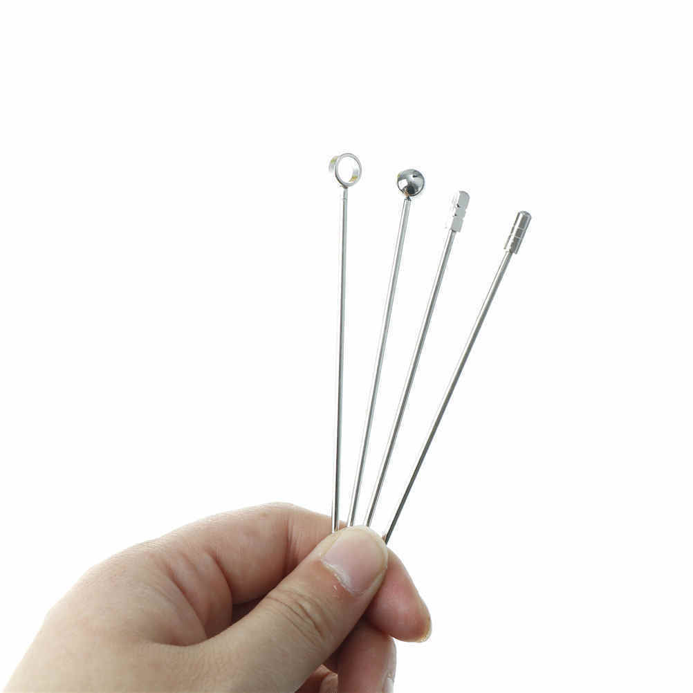 4 Kinds Stainless Steel Cocktail Wine Needle Fruit Toothpick Fork Kitchen'KN Tt