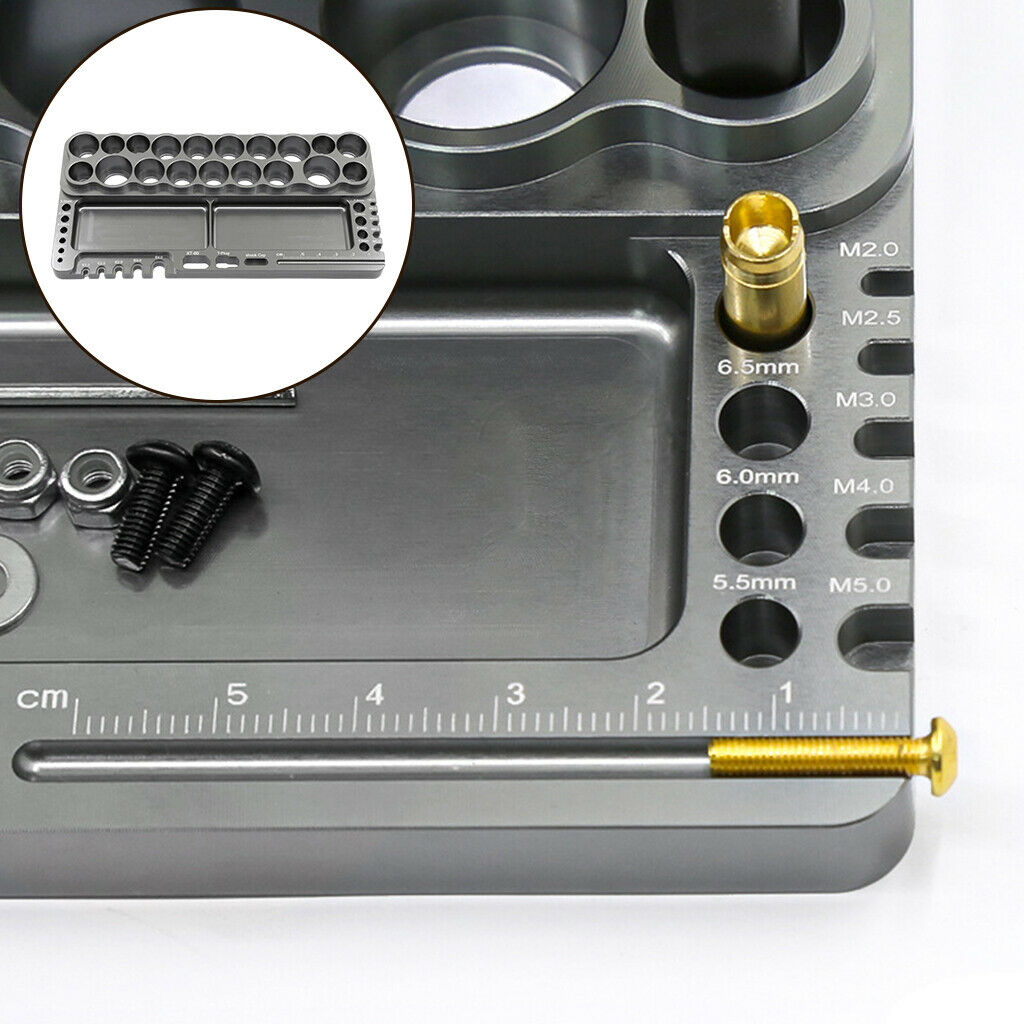 Alloy RC Maintenance Tools Holder Screwdriver Organizer for RC Boats Models