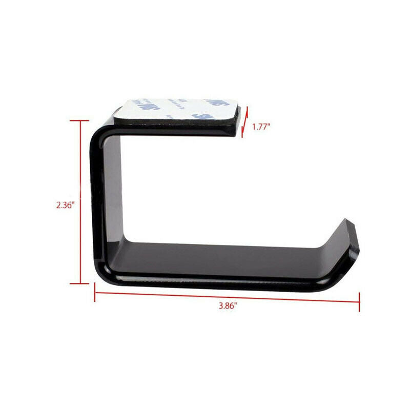 1pcs Headset Holder Hook Under Desk Wall Mounted Acrylic Hanger Self-adhesive