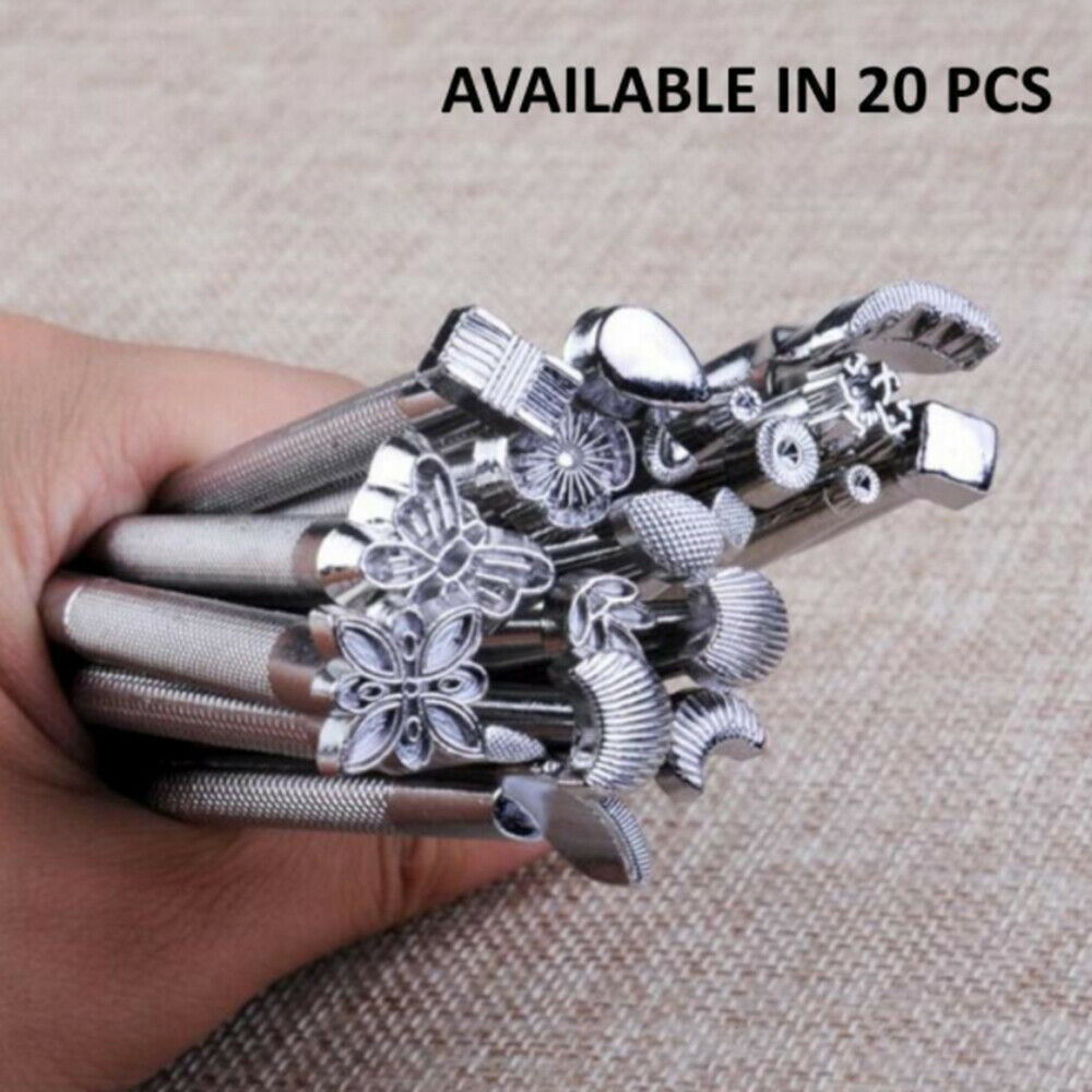 Leather Stamping Tool Working Saddle Making Set Carving Craft Stamp Puncher DIY