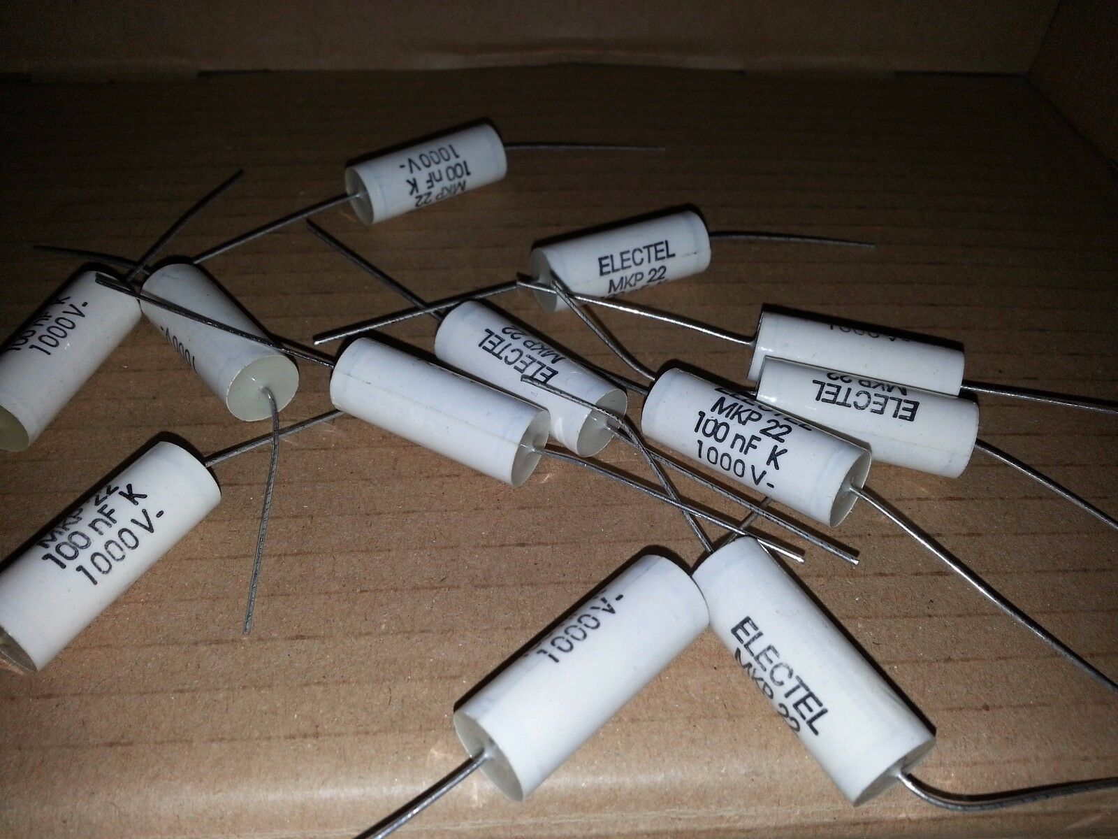 16pcs NOS ELECTEL MKP22 0.1uF 100nF 1000V HIEND MKP TUBE AMP CAPS!