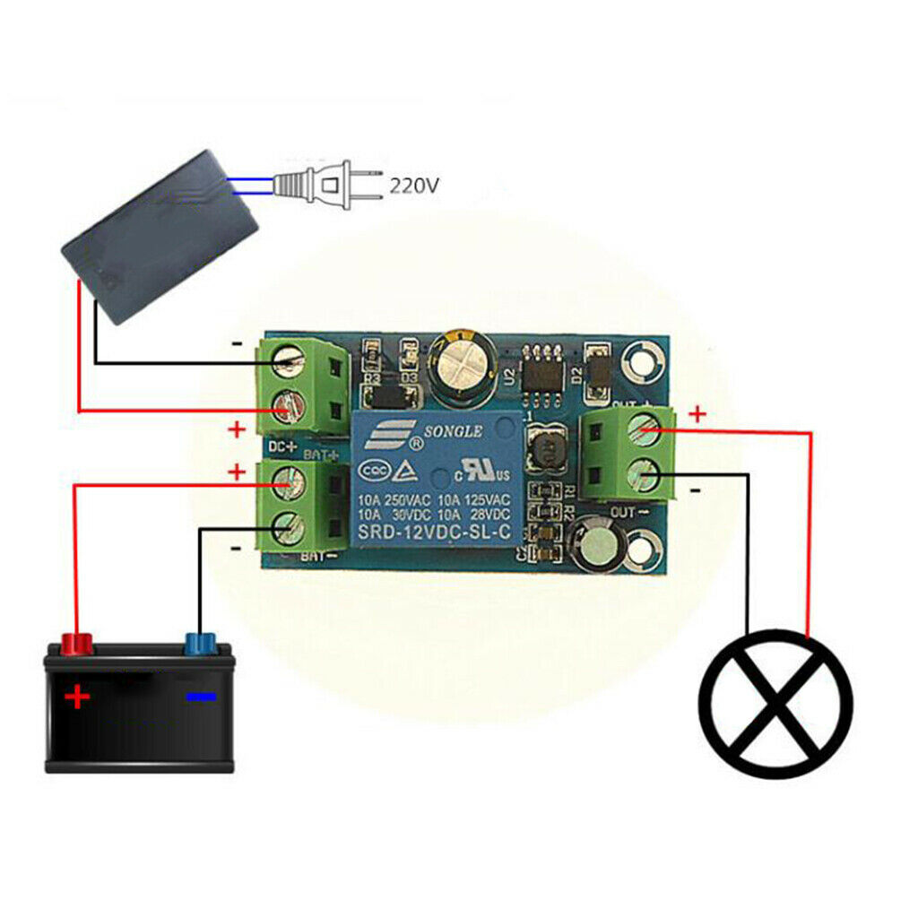 12V-48V Power Failure Automatic Switching Battery Control Switch Module