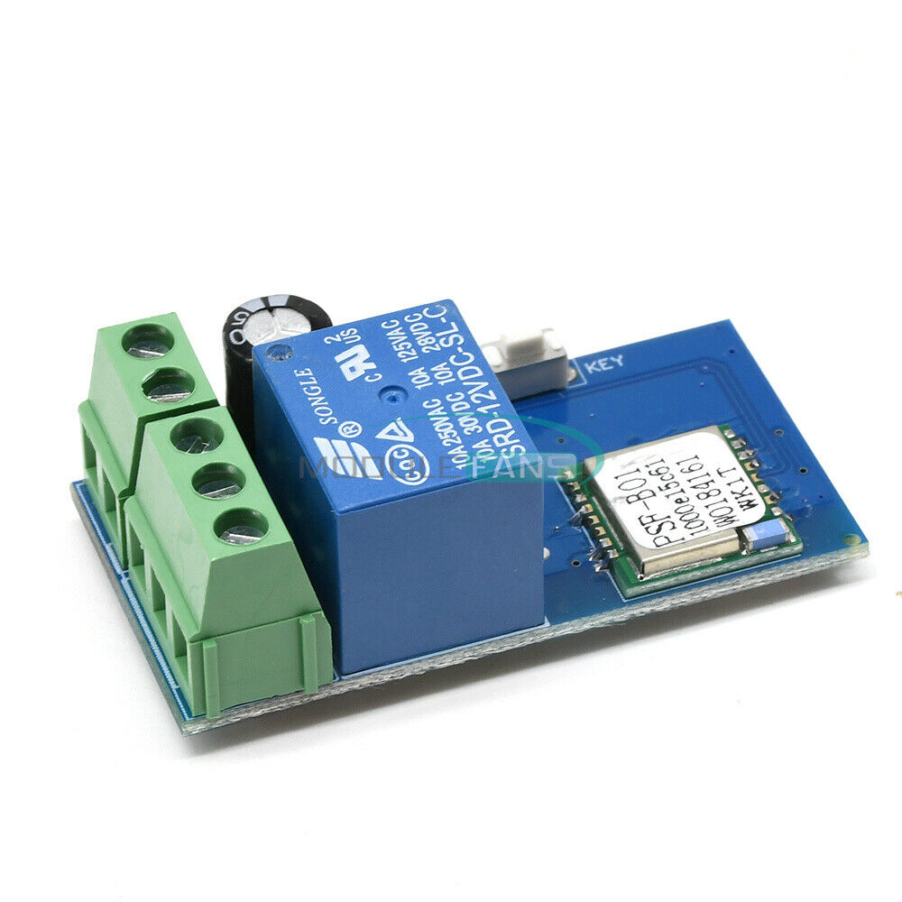 Wifi Relay Module Wireless Relay Switch Jog Mode Low Power DC 12V 5.2x2.8x2cm