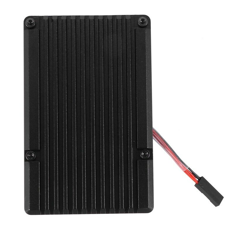 for Raspberry Pi 4 Aluminum Case with Dual Cooling Fan Metal Shell Black EncloK2