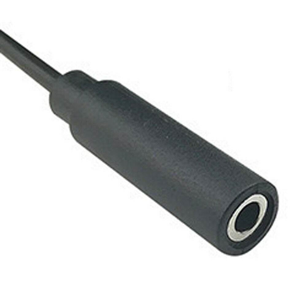 10pcs 2.5mm Mono Female Jack 25cm 1Ft Audio Aux Cord 2P DIY Pigtail Cable Black