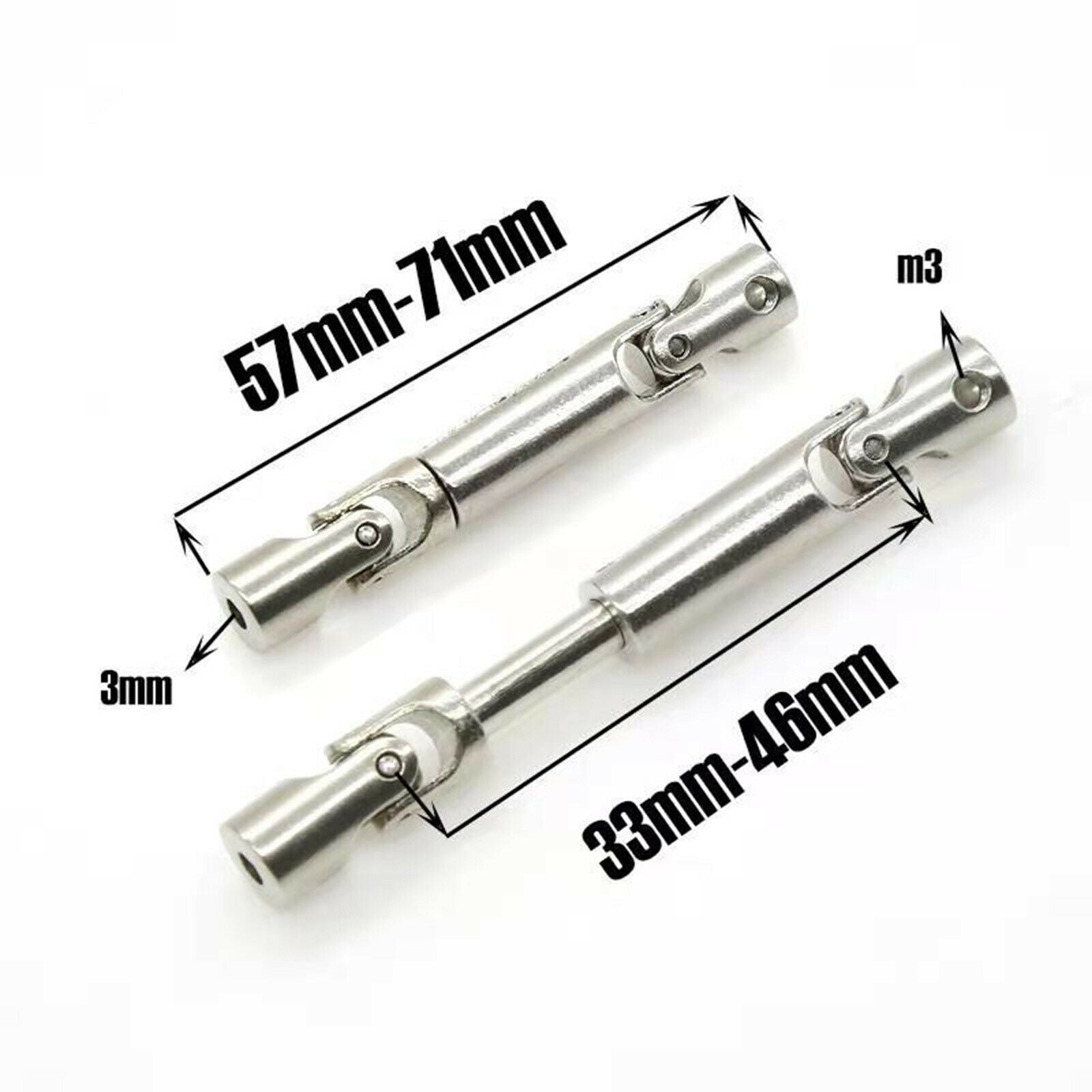 Metal Driveshaft Transmission Shaft for WPL D12 Henglong Feiyu JJRC RC 1:16 Car