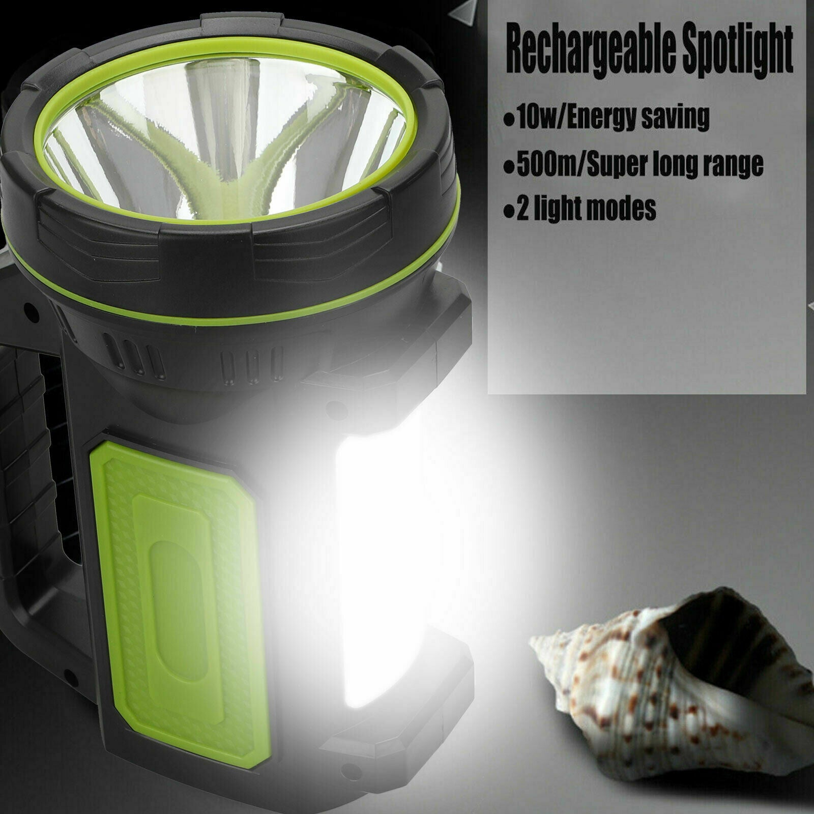 LED Super Bright Searchlight Flashlight Rechargeable Handheld Spotlight Portable