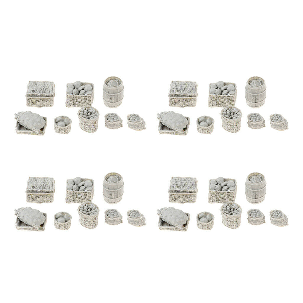 4set 1/35 Scale , Sand Table Scene, Build Food Basket ,for Military Food Supply