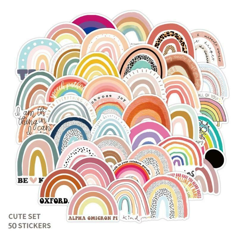 Water Proof Rainbows Board Decor Scrapbooking Decoration Stationery Paper DIY
