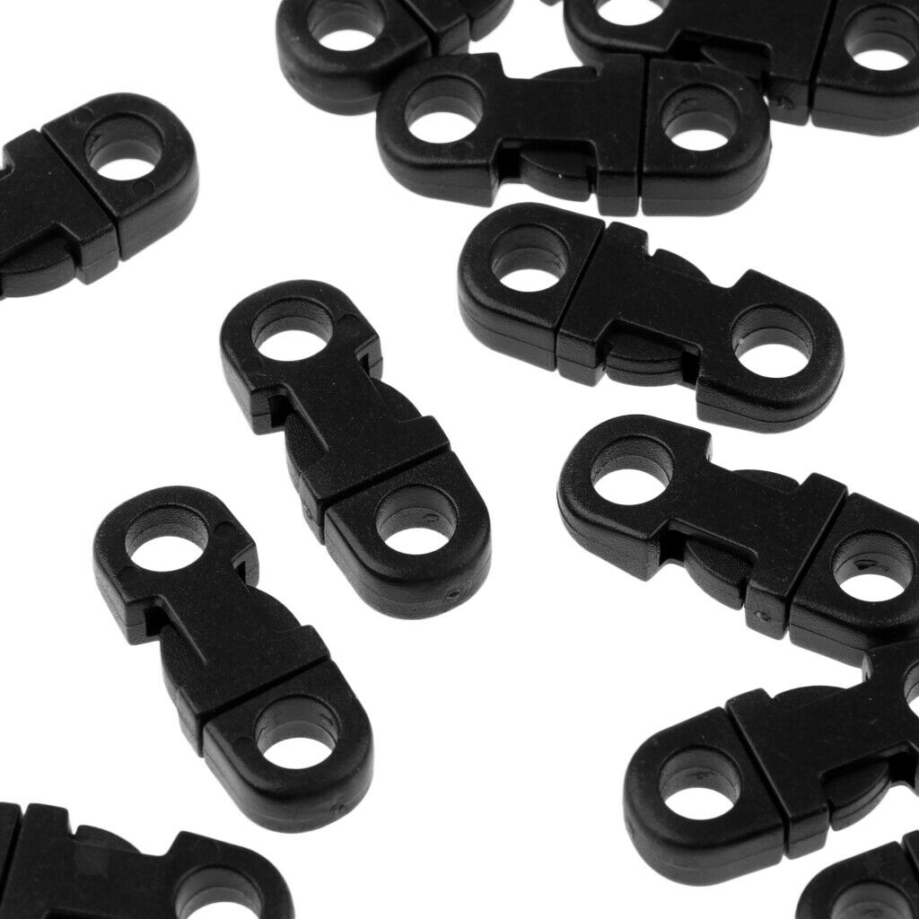 20pcs Outdoor Paracord Bracelet Cord Keychain Side Release Buckle Clip for 5mm