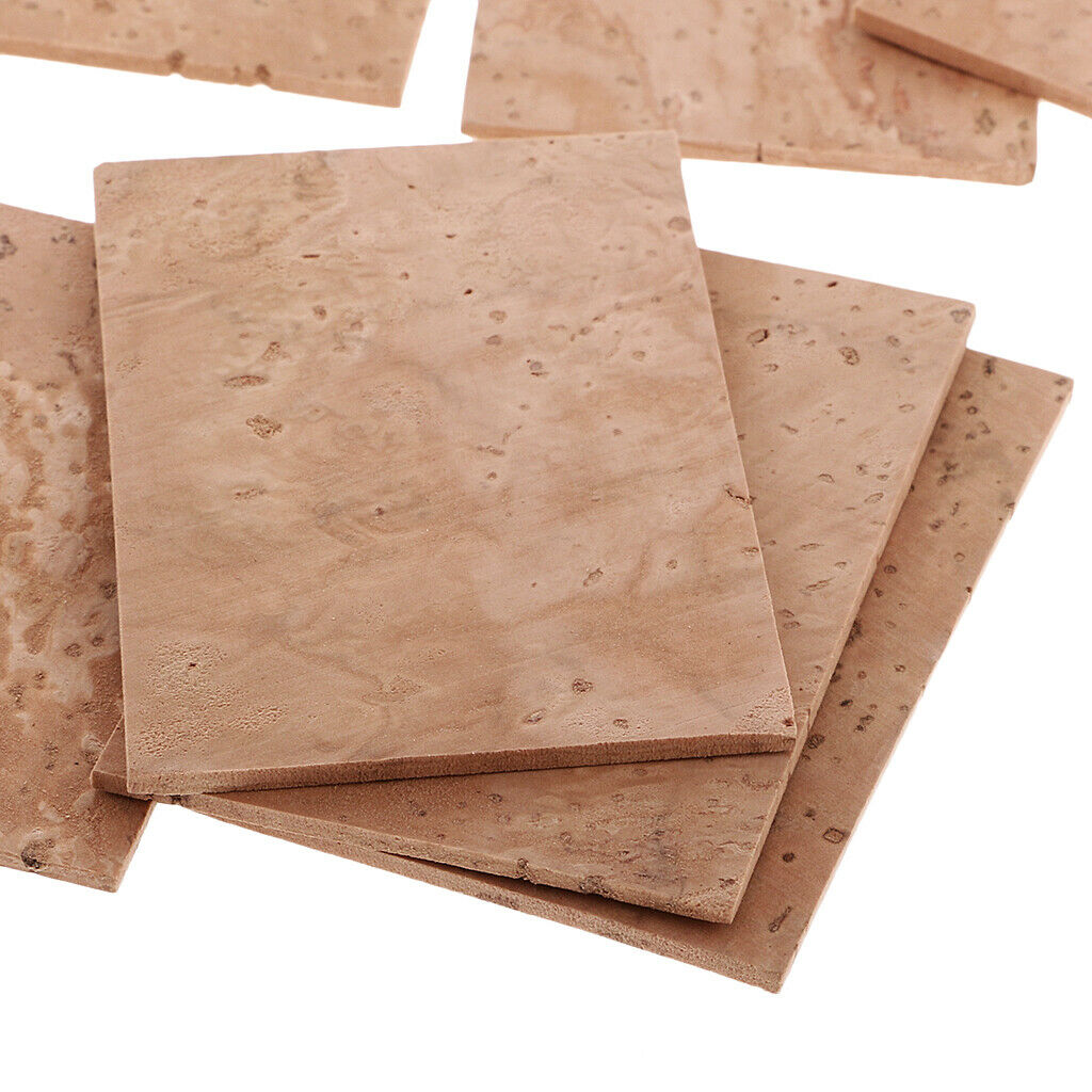 10 Pieces Saxophone Neck Cork Sheets for Soprano/Tenor/Alto Sax DIY Parts