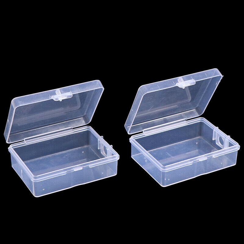 2pcs Transparent Chapter Box Hanging Box Mini Key Photo Boxes Home Storag.l8