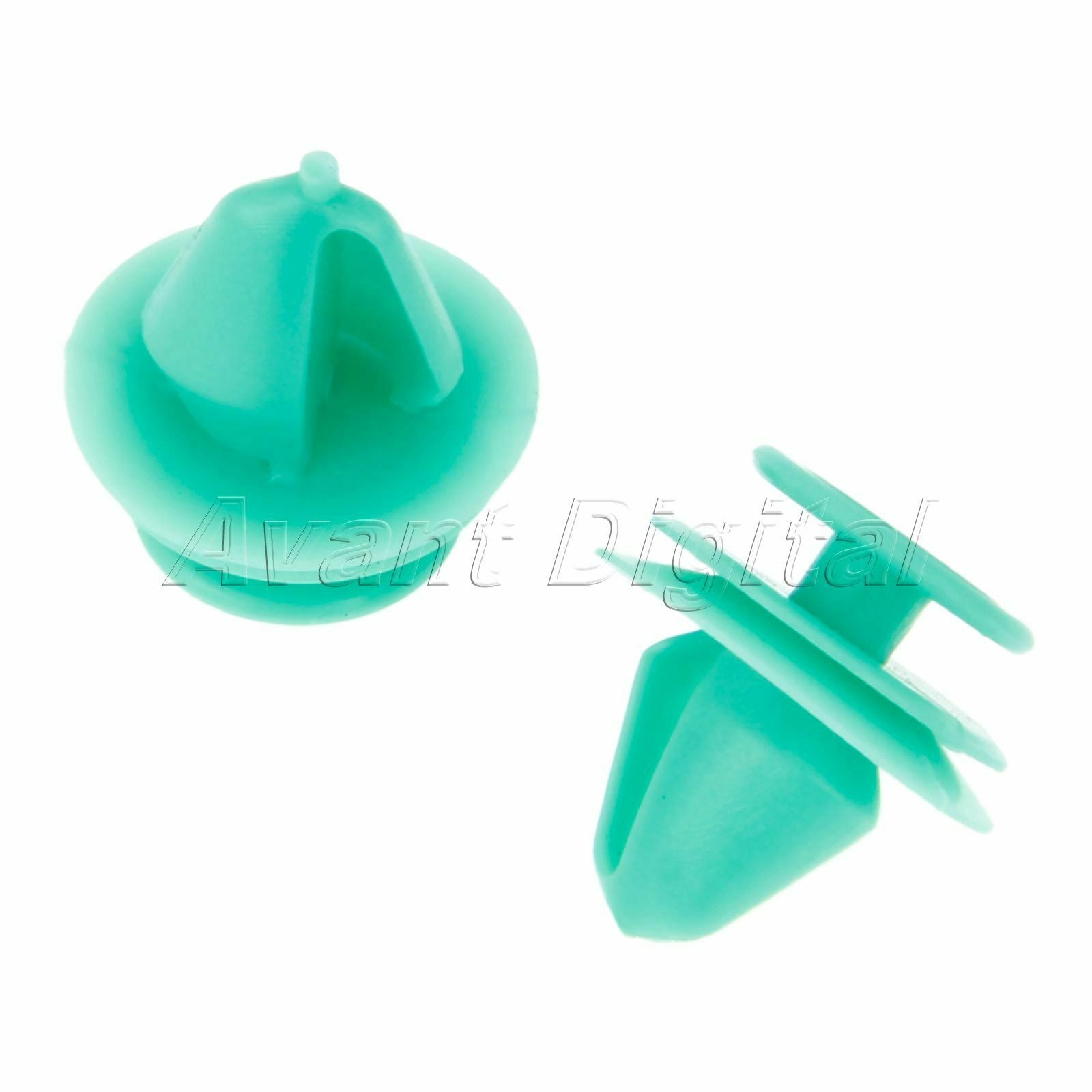 50PC Nylon Decorative Clip Green Automobile Interior Car Door Fixed Fastener