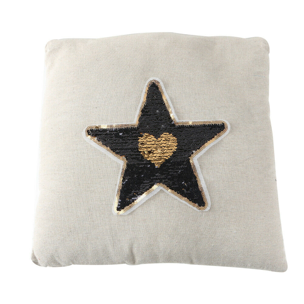 1x Star Shape Reversible Sequins Sew On Patch for Clothes Bag Applique DIY Craft