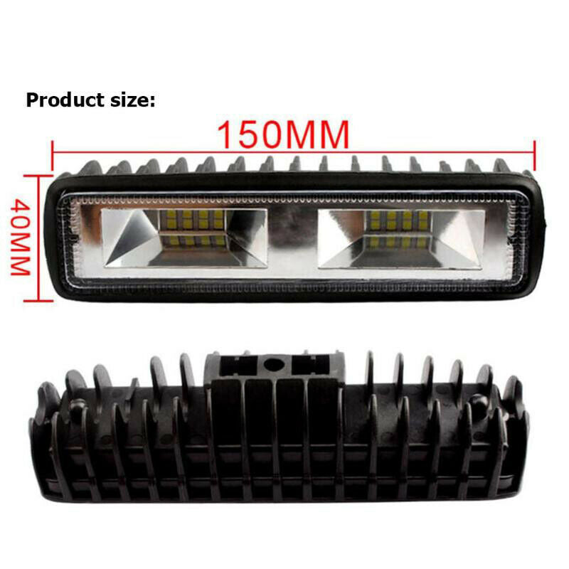 16LED Work Light Bar 48W 6000K Waterproof Car Spot Beam Fog Driving LampB j SJ