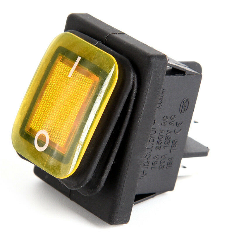 Waterproof 4 Pin 12V LED Rocker ToggleSwitch Momentary Car Boat Marine On-.l8