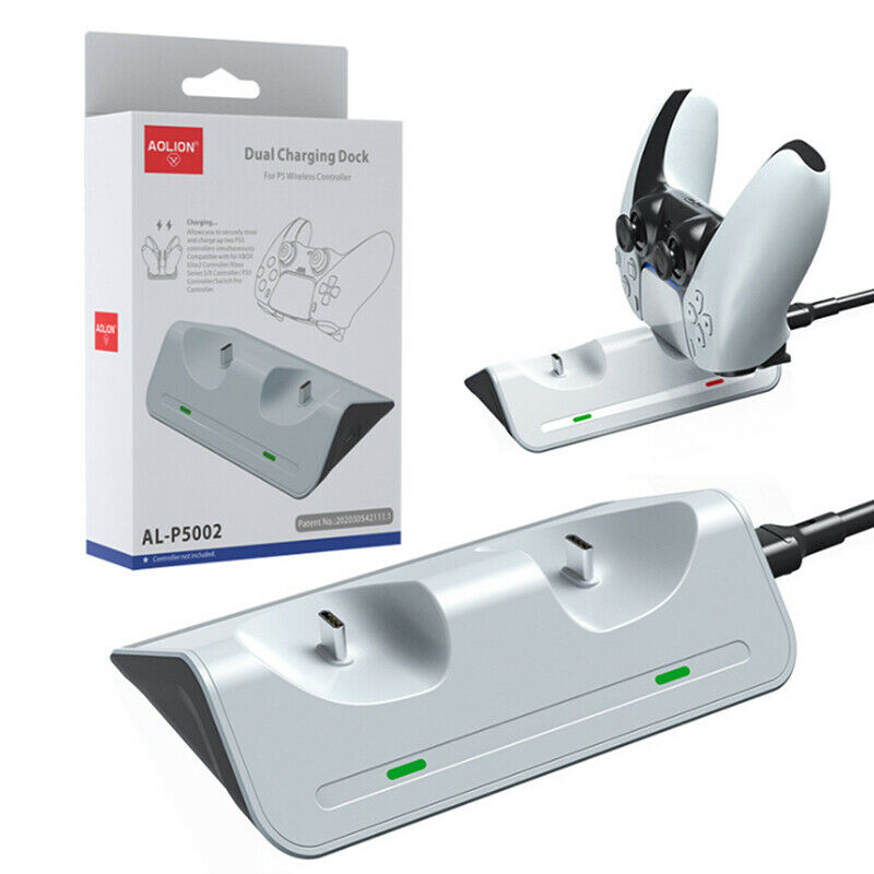 Dual USB Charger Station Dock Fast Charging Stand USB Port For PS5 ControlleBDA