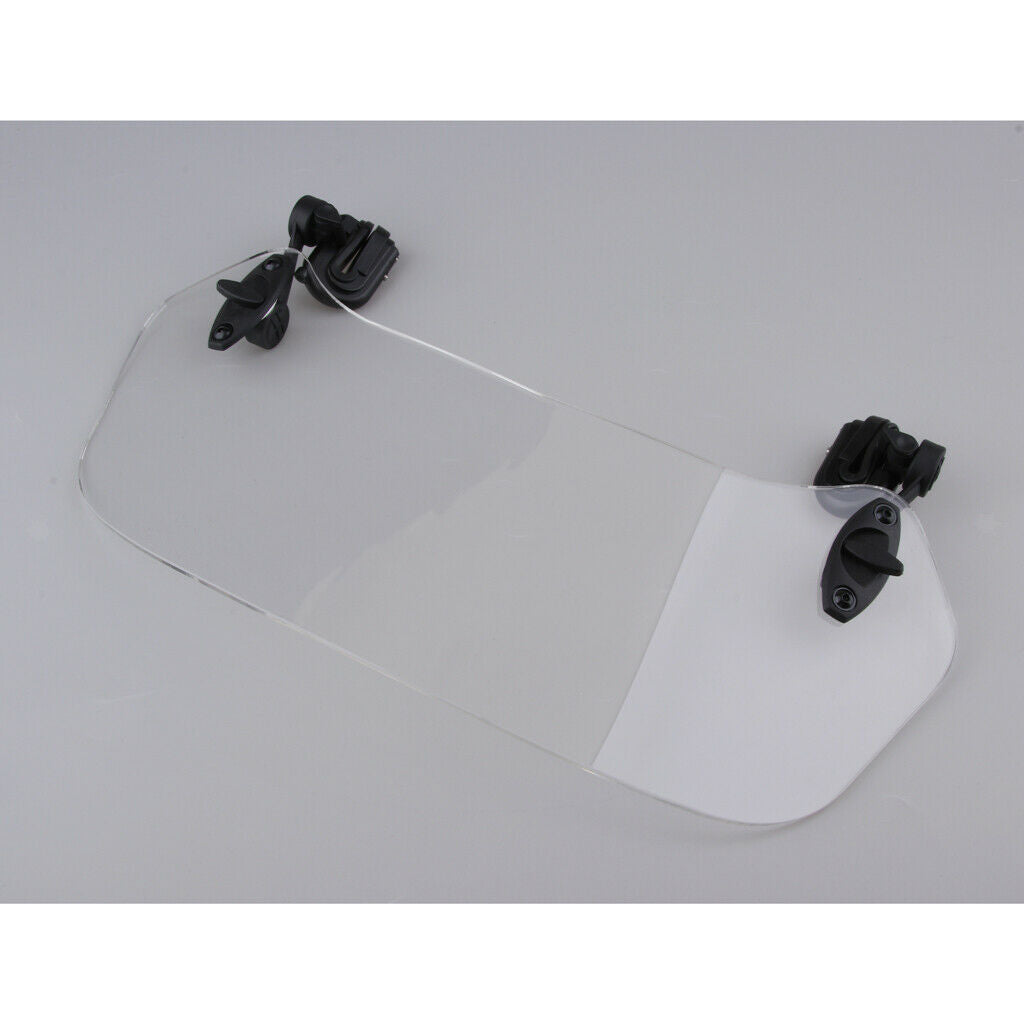 370mm Motorcycle Adjustable Clamp On Extension Windshield Wind Deflector Hand