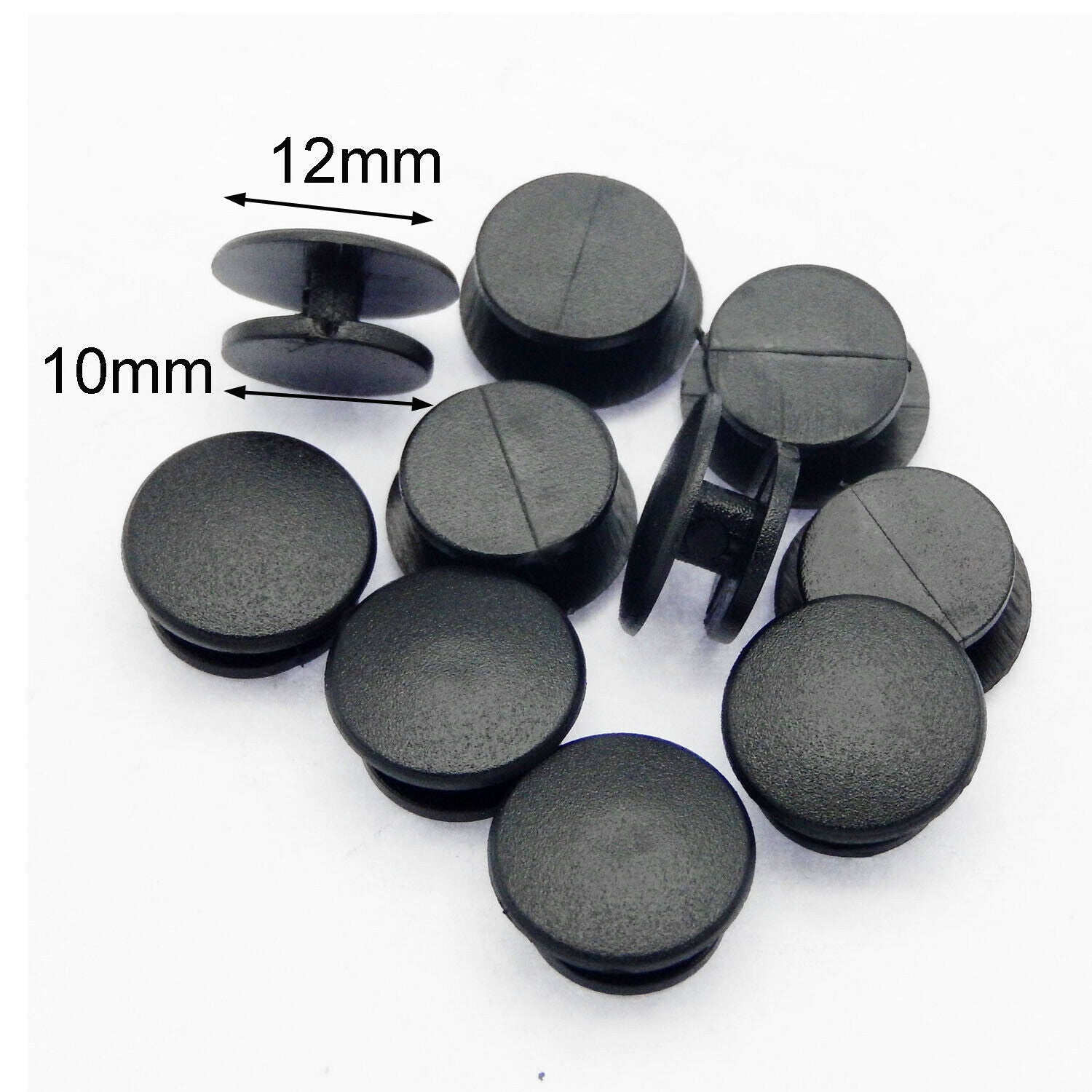 50pcs Black Buckle Plastic Button Accessory for Classic Clog Decor Craft 12*10mm