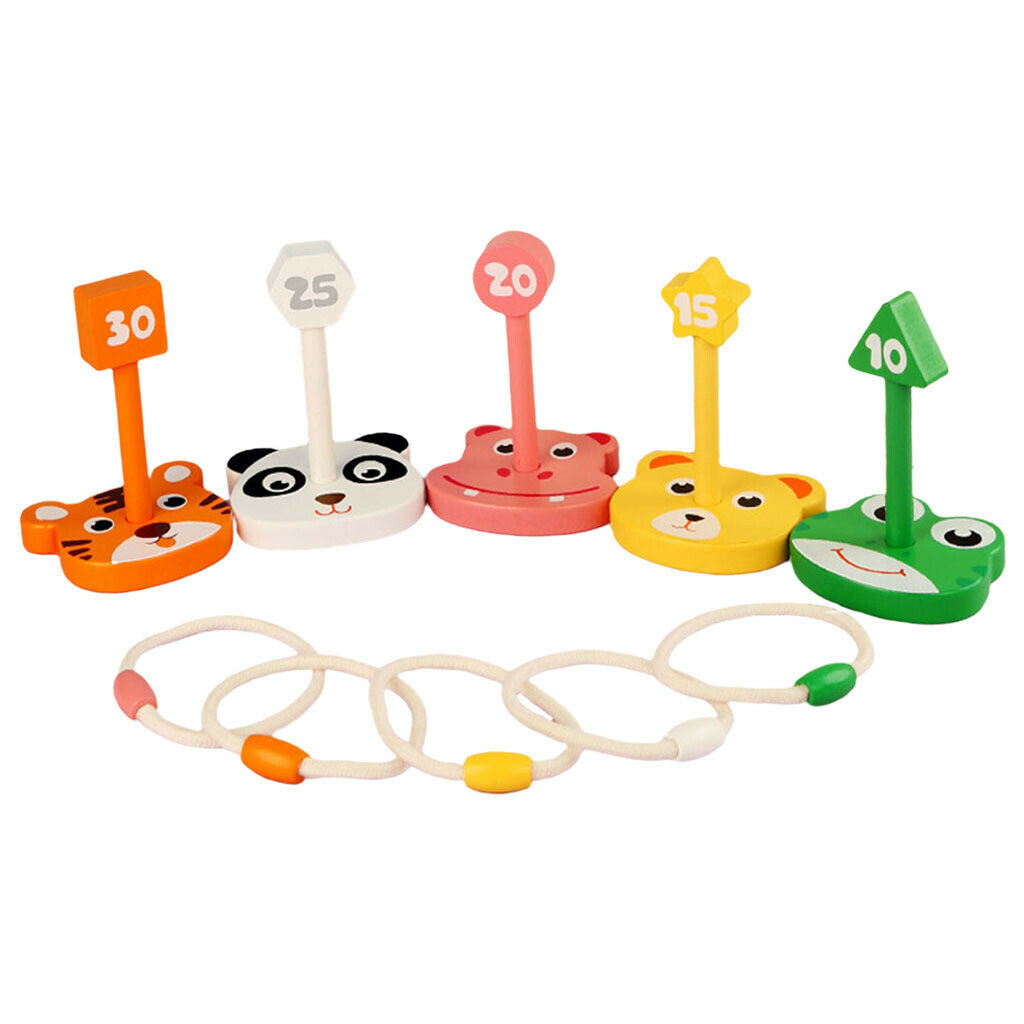 5 Pegs & 5 Rings Playset for Kids for Developing KIds Ability