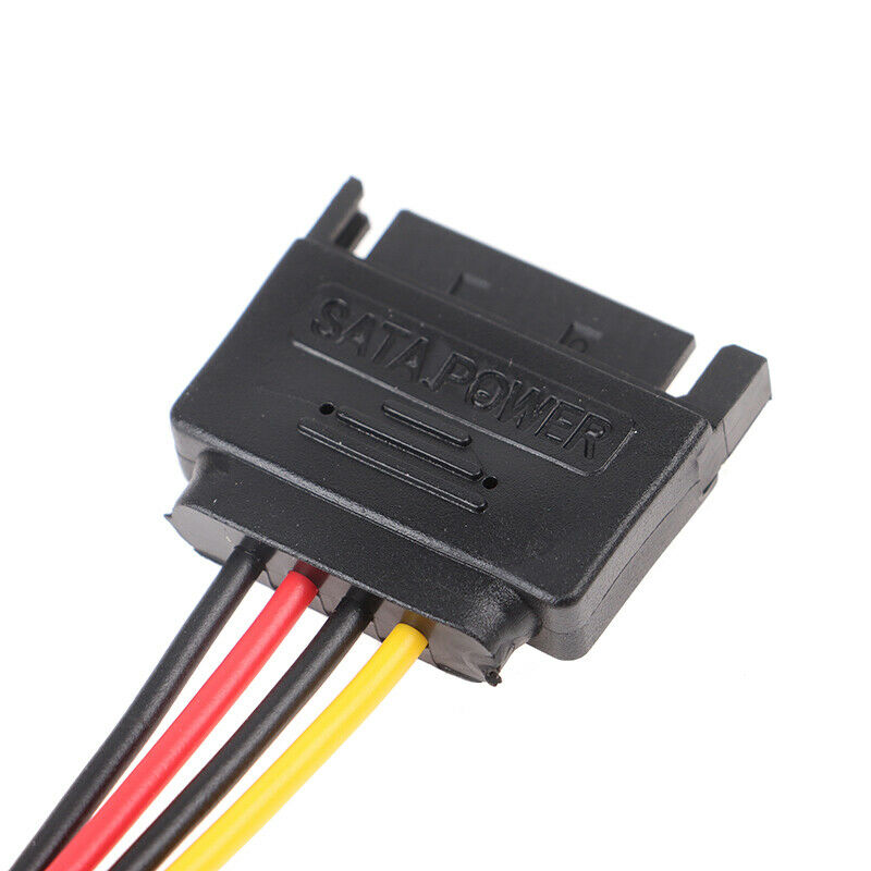 15 Pin SATA Male to 4 Pin Molex Female IDE HDD Power Hard Drive Cab.l8