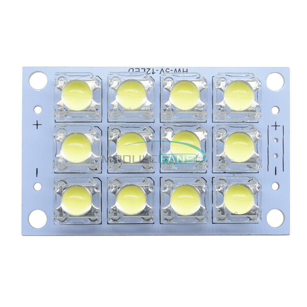 12 LED Super Bright White Piranha LED board Night LED Lights Lamp DC 3V-5V