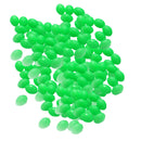 200pcs Luminous Fishing Beads Plastic Assorted Oval Shaped Bead 2x3mm 0.8mm