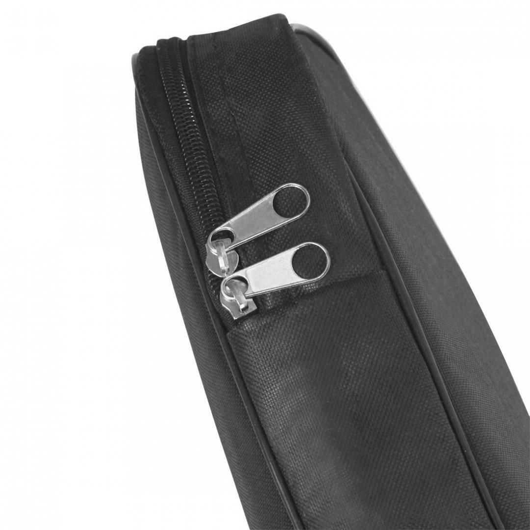 Electric Bass Bag Double Shoulder Black Canvas Soft Case Waterproof Backpack