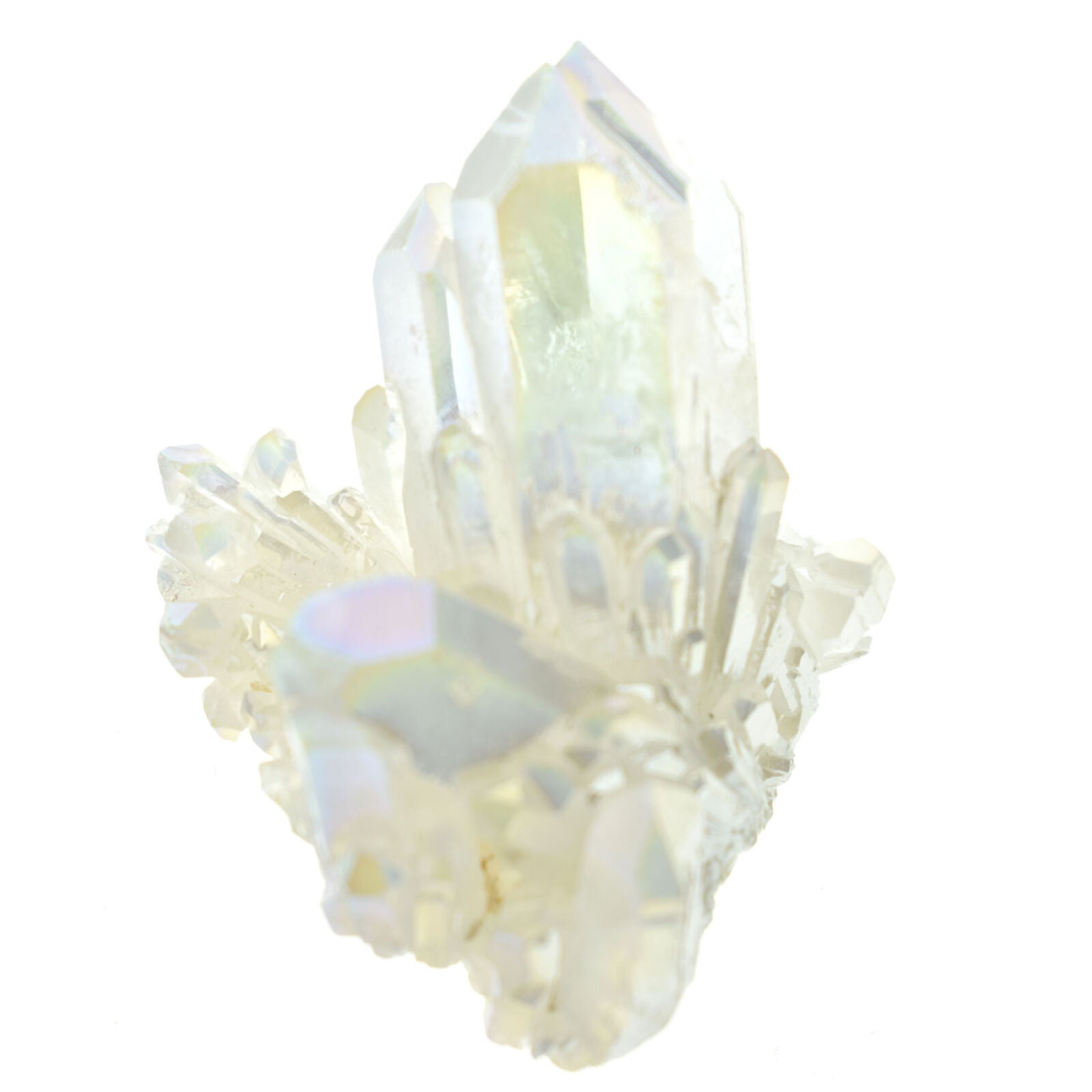 white Quartz Cluster Crystal Gem Stone Healing Mineral Specimen Reiki