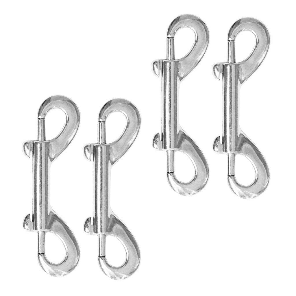 4pcs Double End Snap Clips Security Carabiner Bolts for Keyring Multi Purpose
