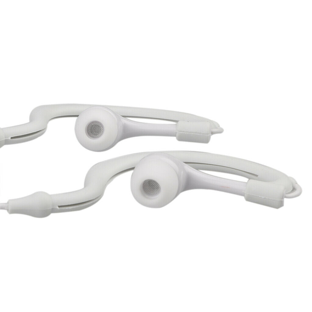 2x Waterproof 3.5mm AUX Port Earhook Earphone Earpiece Muisc Headset Earplug for