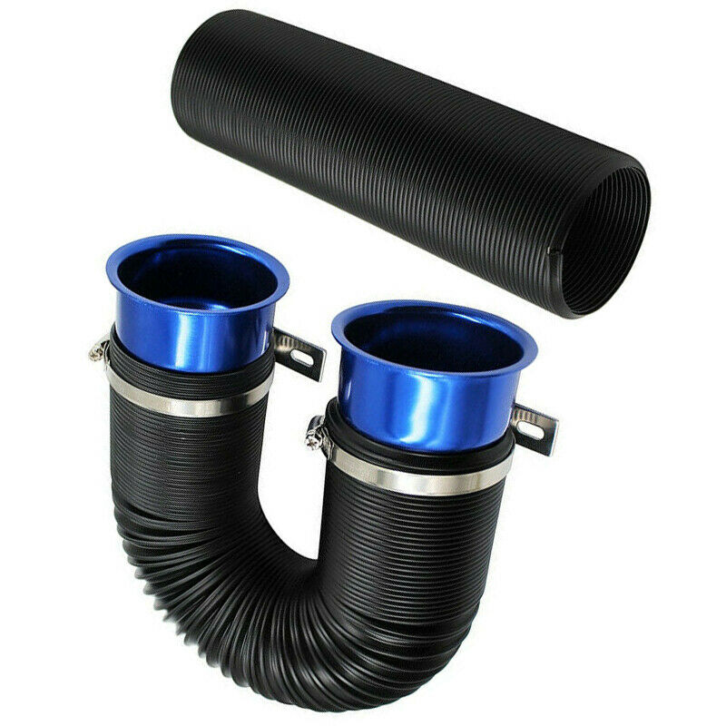Universal Flexible Car Engine Cold Air Intake Hose Inlet Ducting Tube Pipe TelB9