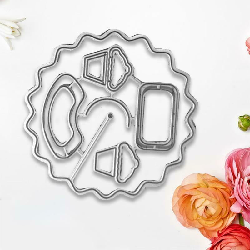 Rainbow Metal Cutting Dies Stencil DIY Scrapbooking Album Paper Card Template