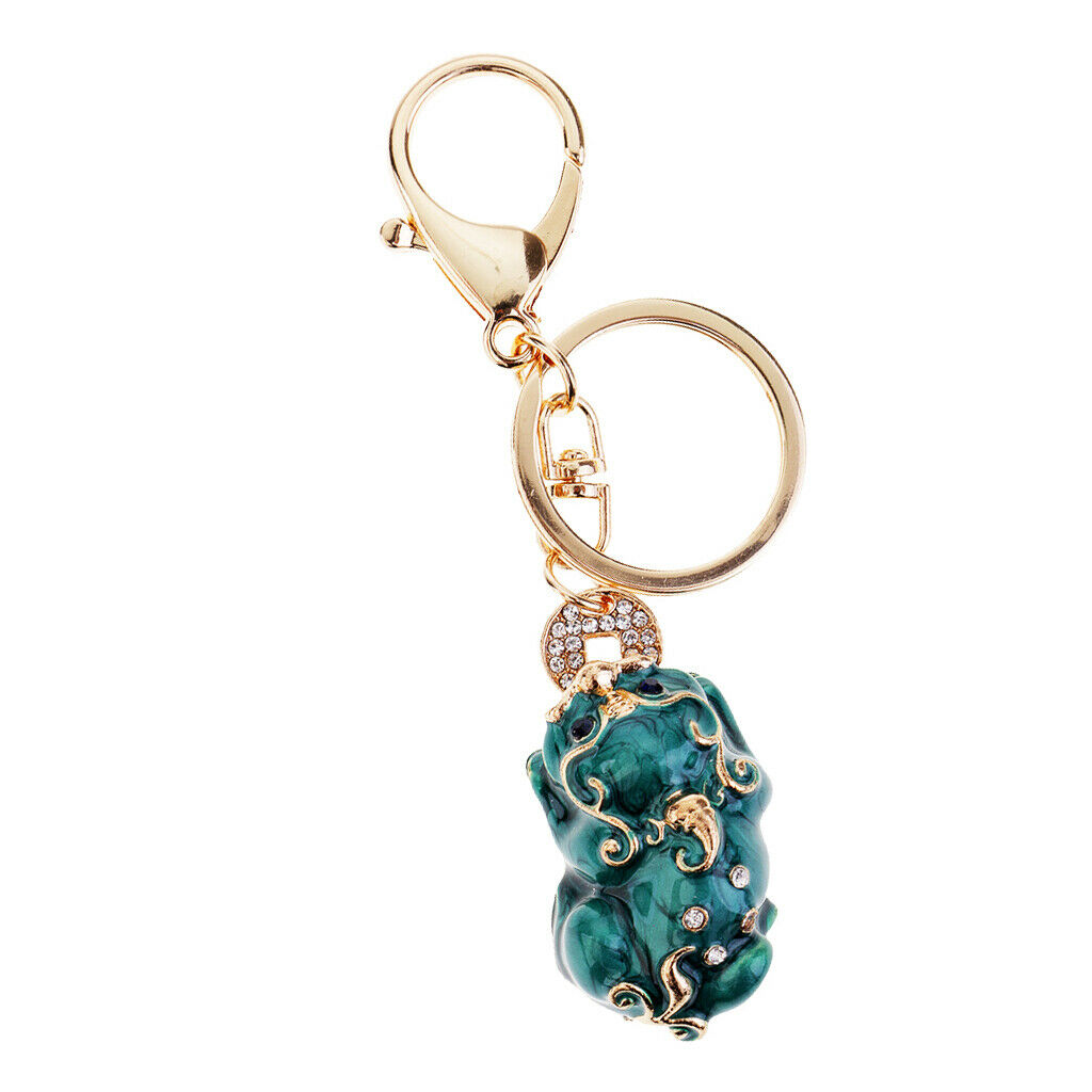 Set of 2 Pcs Lady Keyring Feng Shui Pi Yao Pi Xiu Good Luck Symbol for Car