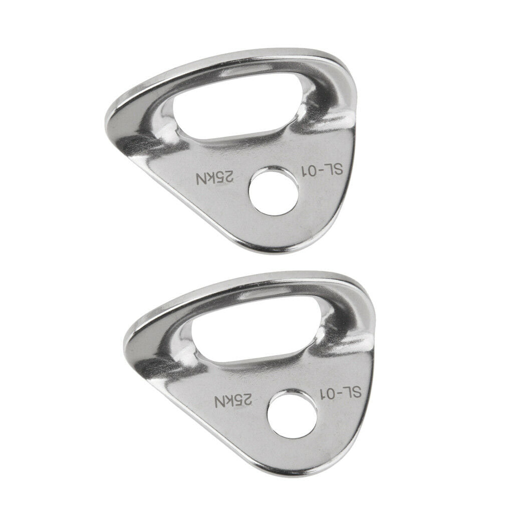 2x 25KN Mountaineering Rock Climbing Bolt Hanger Plate Expansion Screw Piton
