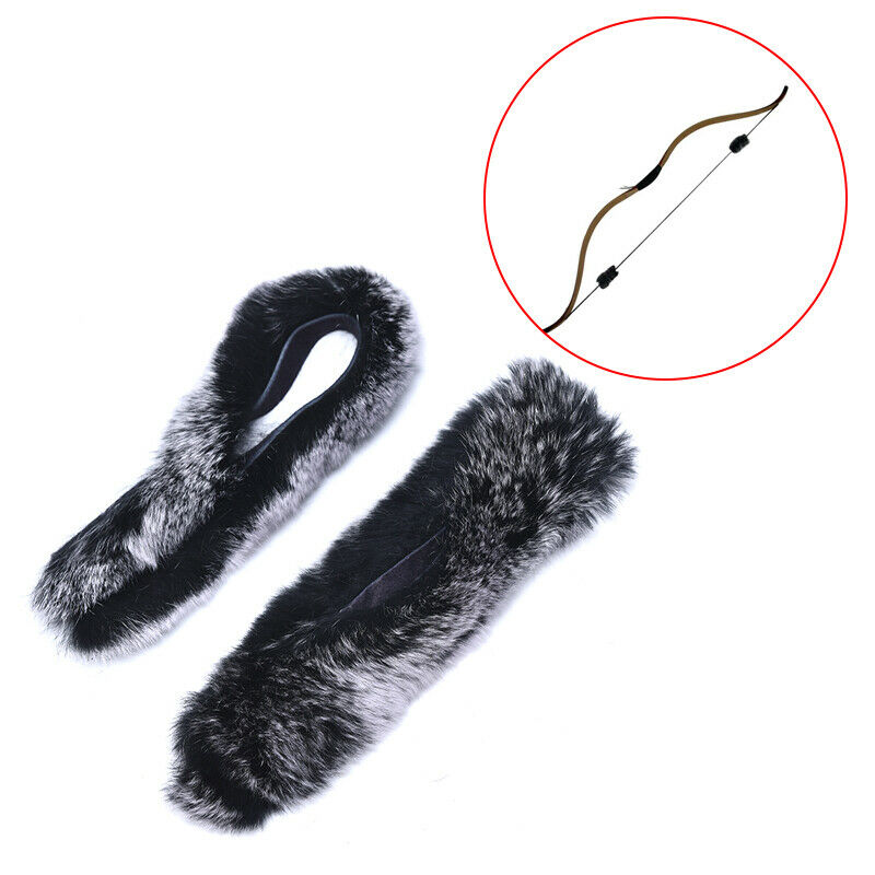 2xArchery Bow String Silencer Bowstring Rabbit Hair Dampener Recurve Bow .l8